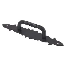 Tirador mueble hierro negro 146x31x26mm rei