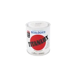 Esmalte al agua ecologico brillante 750 ml blanco piedra titanlux