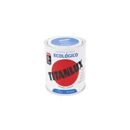 Esmalte al agua ecologico brillante 750 ml azul luminoso titanlux