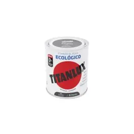 Esmalte al agua ecologico brillante 750 ml gris medio titanlux