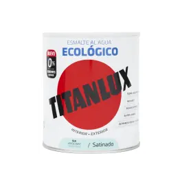 Esmalte al agua ecologico satinado 750 ml verde mint titanlux