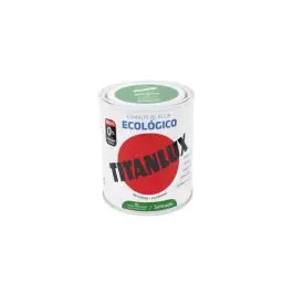 Esmalte al agua ecologico satinado 750 ml verde primavera titanlux