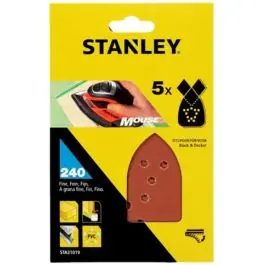 Hoja de lija 5u grano 240 stanley