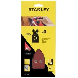 Hoja de lija para multilijadora 5 uds gr 80 stanley