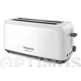 Tostador dos ranuras largas blanco 1450w taurus