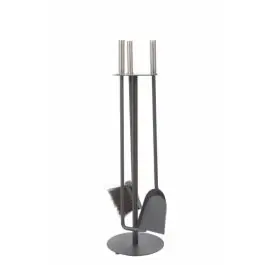 Juego chimenea 60cm 4 piezas vivahogar