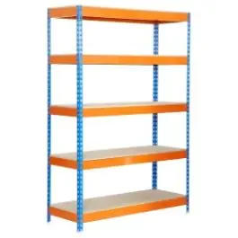 Kit bricoforte 1006-5 chipboard azul/naranja/madera simonrack