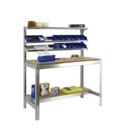 Banco trabajo 1b+3repisas 1445x1210x610mm s/t galv bt1 1200 simonrack