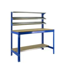 Banco trabajo 1b+3repisas 1445x1510x610mm s/t azul bt1 1500 simonrack