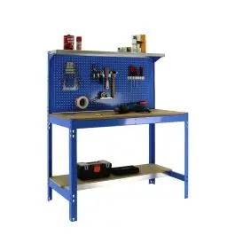 Banco trabajo 1b+panel 1445x910x610mm s/t azul bt3 900 simonrack