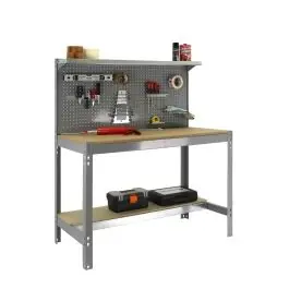 Banco trabajo 1b+panel 1445x910x610mm s/t gris bt3 900 simonrack