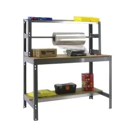 Banco trabajo 1b+barra 1445x1210x760mm s/t gris bt4 1200 simonrack