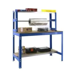 Banco trabajo 1b+barra 1445x1210x760mm s/t azul bt4 1200 simonrack