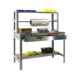 Banco trabajo 1b+1cj+bar 1445x910x760mm s/t galv bt4 box 900 simonrack