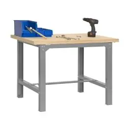 Banco trabajo 865x1500x750mm c/t gris bt6 plywood 1500 simonrack