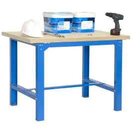 Banco trabajo 865x1500x750mm c/t azul bt6 plywood 1500 simonrack