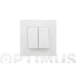 Conmutador doble blanco serie niloe legrand