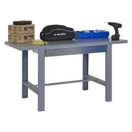 Banco trabajo 1 cajon 830x1500x730mm c/t gris bt6 metal box simonrack