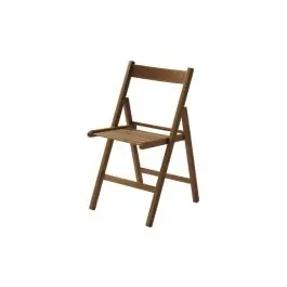Silla plegable de madera haya nogal ambit - Vivahogar