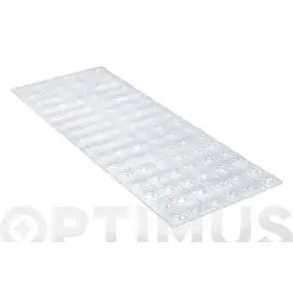Alfombra de baño 36x97 cm antideslizante bcn con ventosas translucida tatay