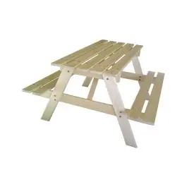 Mesita de picnic pumba para niños 90x70x50 cm. sin pintar gardiun - Outdoor toys