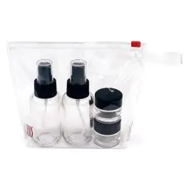 Aceitera vinagrera sal miniset vidrio con bolsa iris