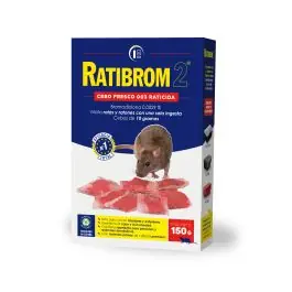 Raticida cebo fresco ratibrom-2 150 gr
