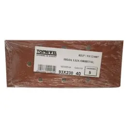 Hoja lija orbital 093x230mm perfor. gr40 nivel 5 pz