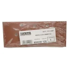 Hoja lija orbital 093x230mm perfor. gr120 nivel 5 pz