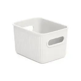 Cesta ordenacion baobab s blanca 12,8 x 16,7 x 10 cm tatay