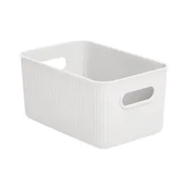 Cesta ordenacion baobab m blanca 18,1 x 27,2 x 13 cm tatay