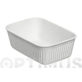 Cesta ordenacion baobab blanca 11 x 17 x 5,5 cm tatay
