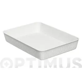 Cesta ordenacion baobab blanca 25 x 33,5 x 5,5 cm tatay