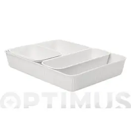 Cestas ordenacion baobab blanca (set 4) slim+a6+a5+a4 tatay