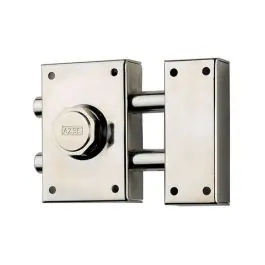 Cerrojo 16 con boton interior, cilindro 45mm niquel yale