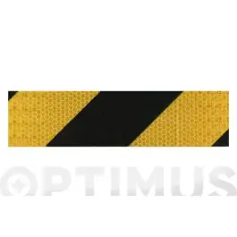 Cinta adhesiva señalizacion reflectante 33 m x 50 mm amarilla/negra target