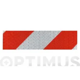 Cinta adhesiva señalizacion reflectante 33 m x 50 mm blanca/roja target