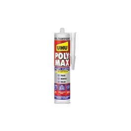 Adhesivo montaje sellador poly max express high tack 300 gr cristal uhu