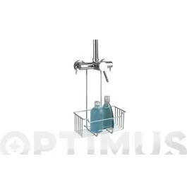 Cesto ducha inox con colgador serie milo wenko
