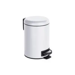 Papelera baño con pedal leman blanco 3 l wenko
