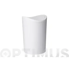 Papelera baño basculante blanco 6 l tatay