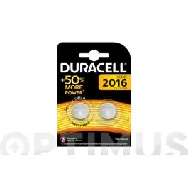 Pila especial boton litio dl-2016 bl.2 duracell
