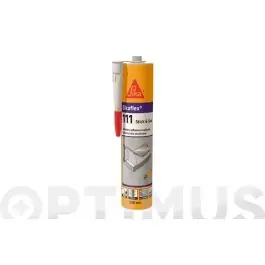 Adhesivo montaje sellador sikaflex 111 stick & seal 290 ml negro