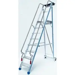 Escalera ind plabell tijera 10 peldaños alu 2,50mt forteza10