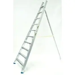 Escalera ind plabell tijera 10 peldaños pla alu 3,08mt fruit