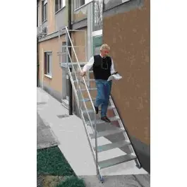 Escalera ind plabell apoyo anch 6 peldaños pla alu 1,22mt in