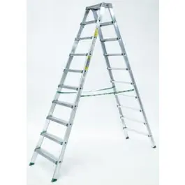 Escalera ind plabell tijera anch 10 peldaños pla alu 2,18mt