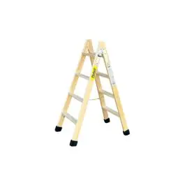 Escalera madera tijera 4+4 peldaños plabell