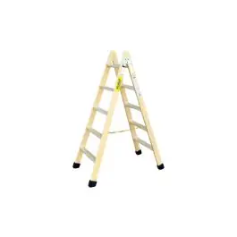 Escalera madera tijera 5+5 peldaños plabell