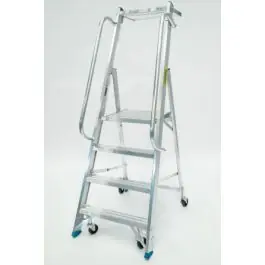 Escalera ind plabell tijera anch 4 peldaños alu 0,96mt equip